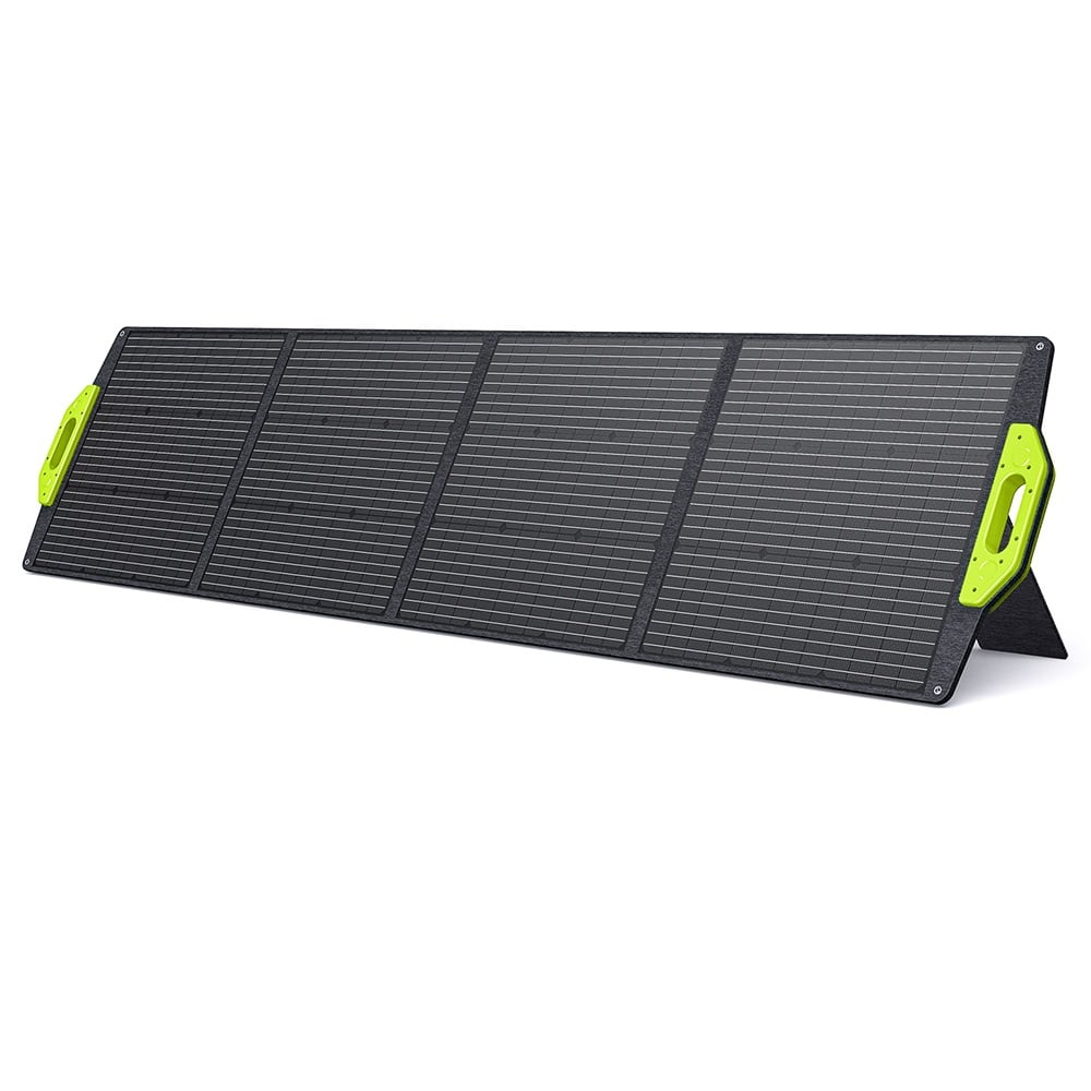 The panel standing on its kickstands