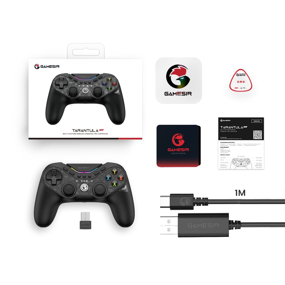 Box contents with receiver and cable