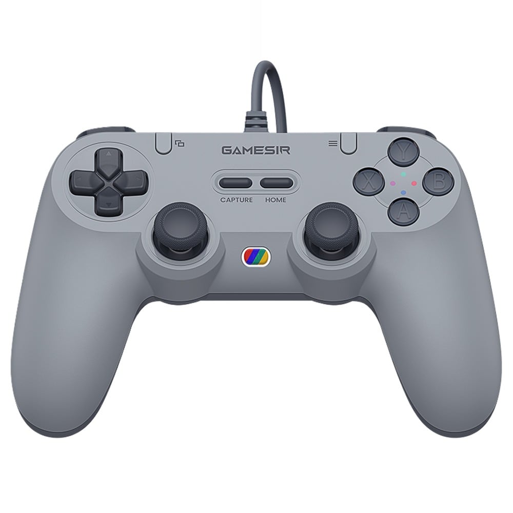 The grey controller from the front