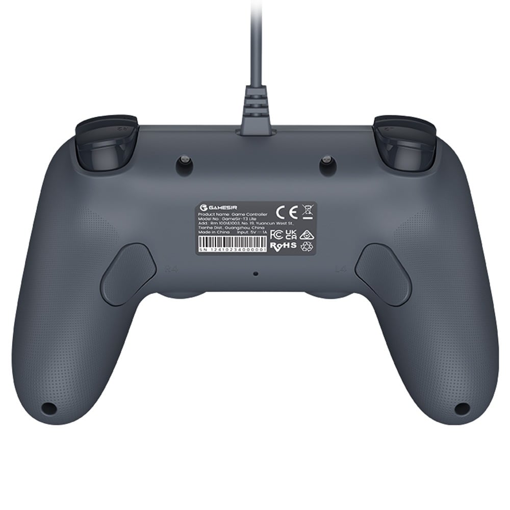 The back with grips and rear buttons