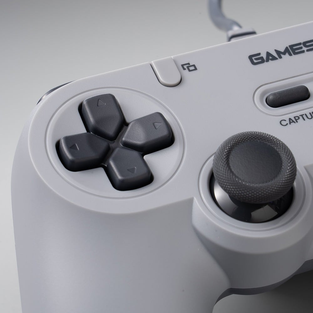 Close-up of the D-pad and stick