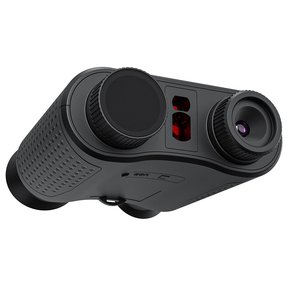 The front with lens and laser window