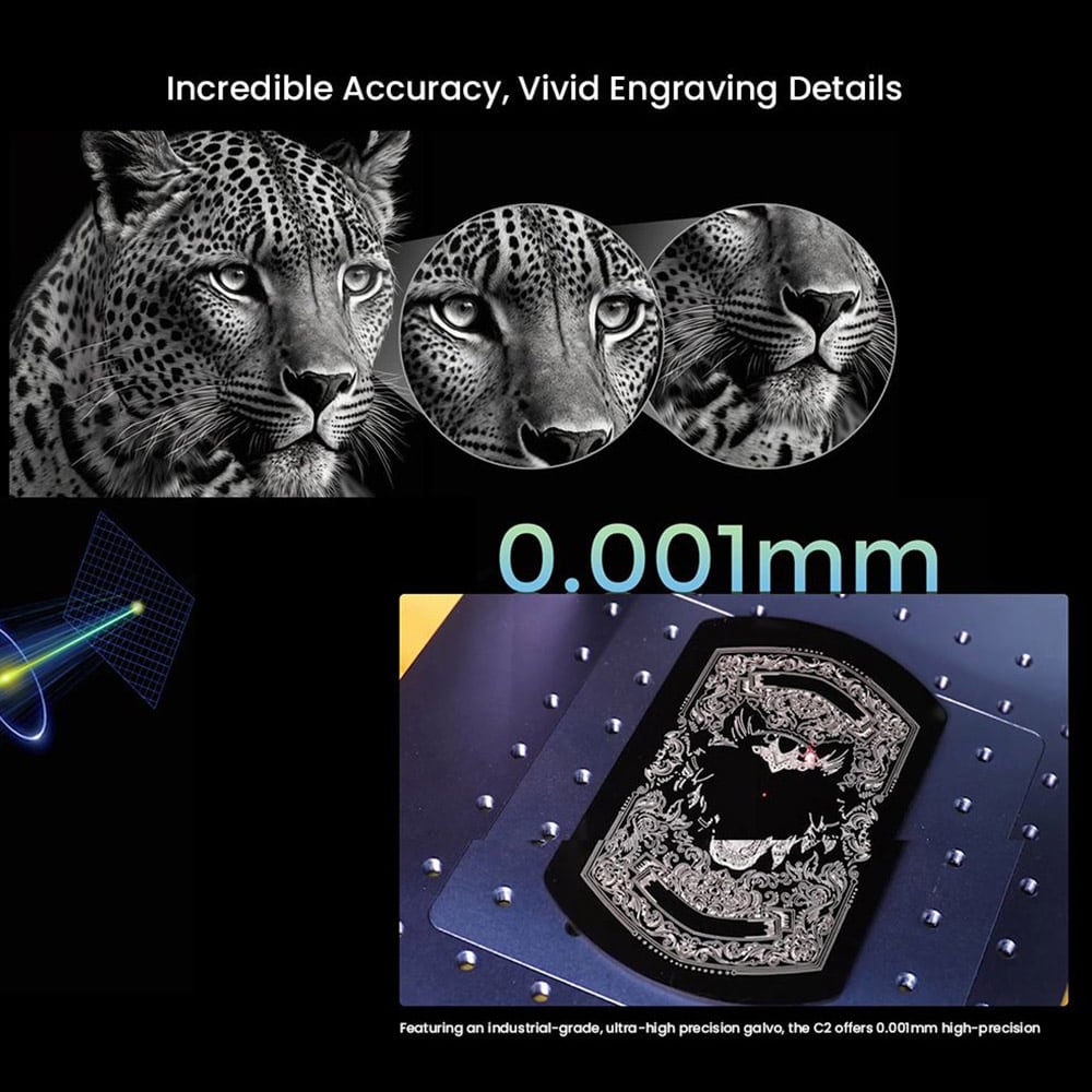 A leopard engraved in fine detail on metal