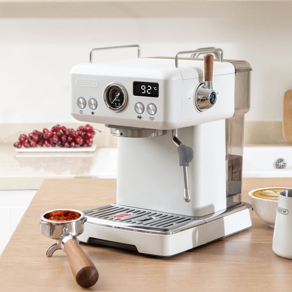 On the kitchen counter with a tamper