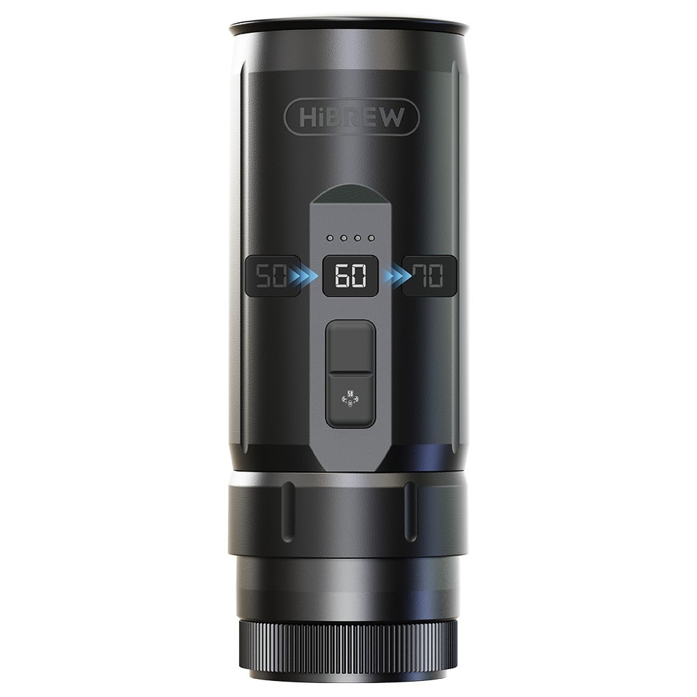 The black cylinder with its digital display