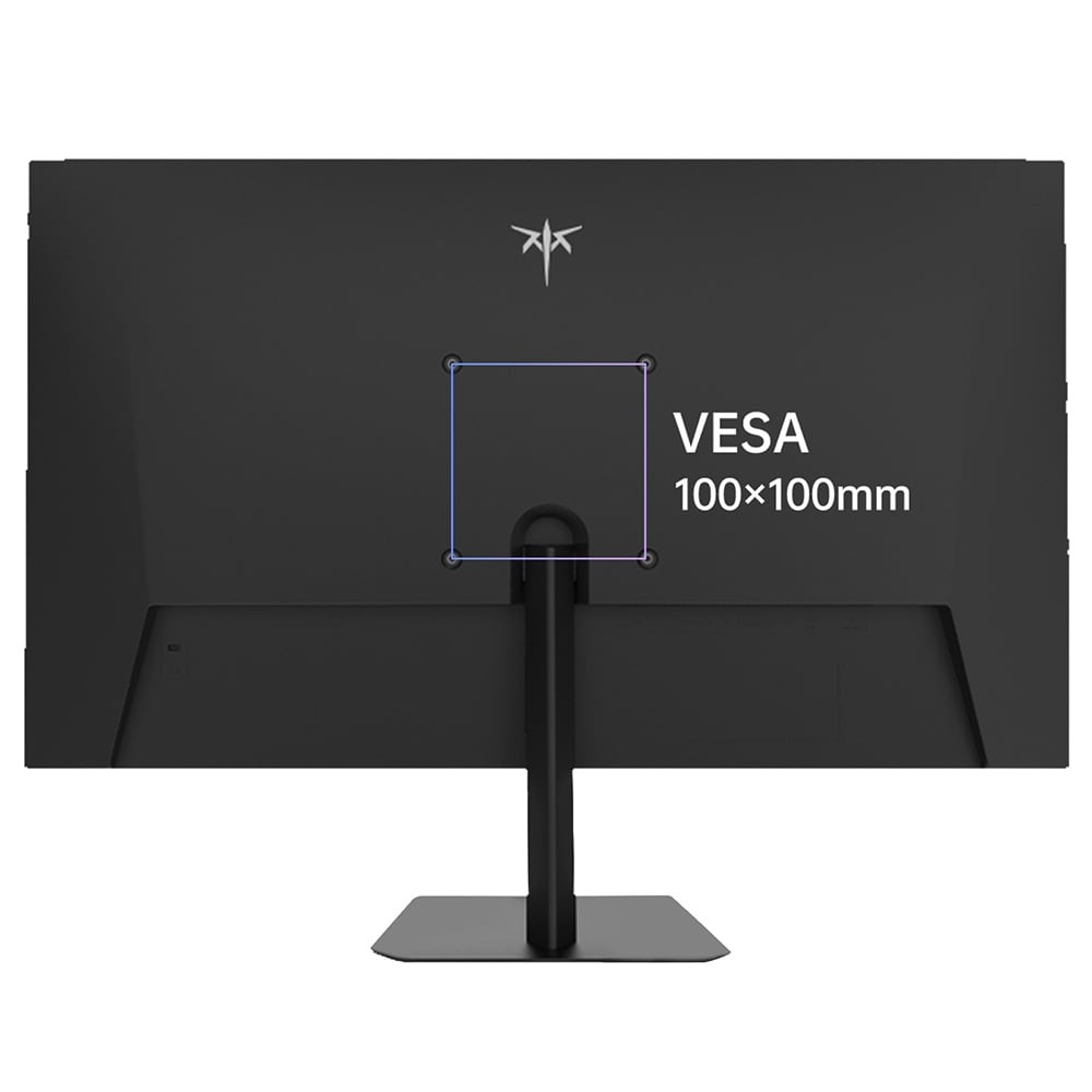 The back with a 100 × 100 mm VESA mount