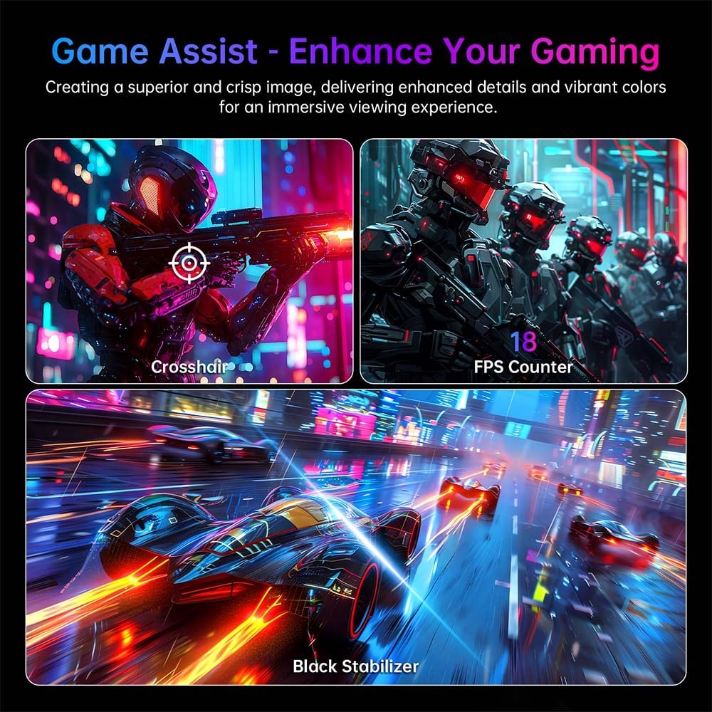 Crosshair, FPS counter and Black Stabilizer