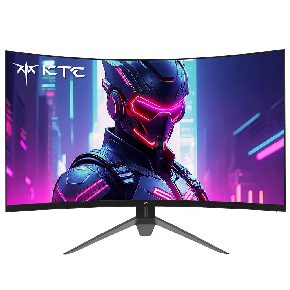 The 32-inch curve on its V-shaped stand