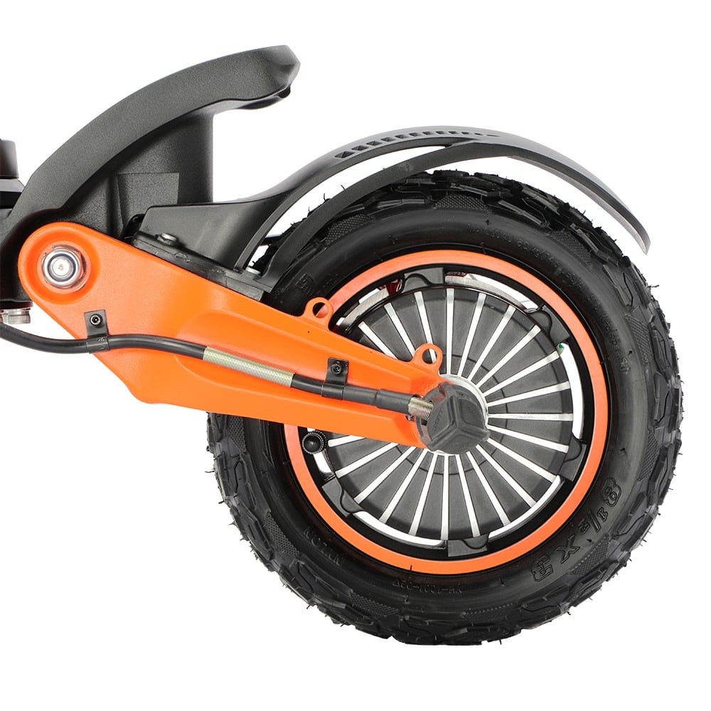 Rear hub motor and orange swingarm