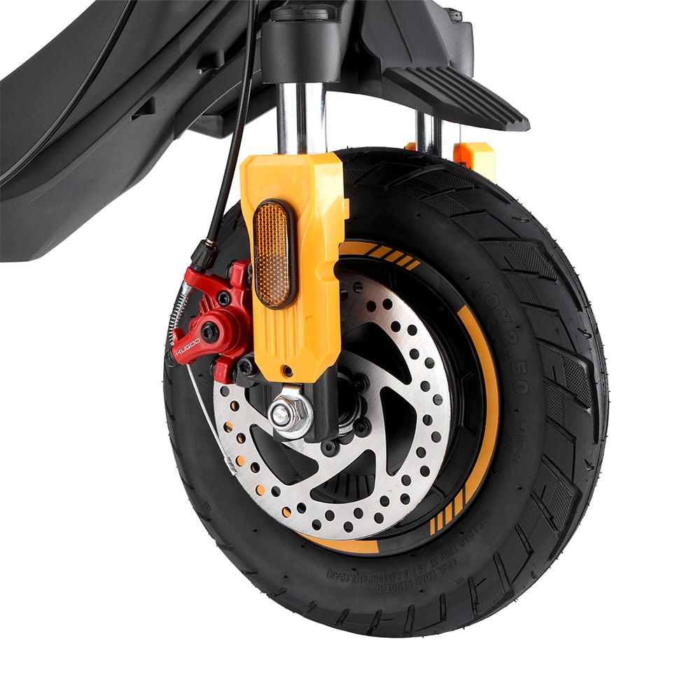 Front disc brake and suspension