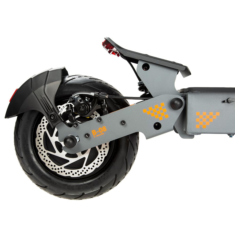 Rear disc brake and suspension