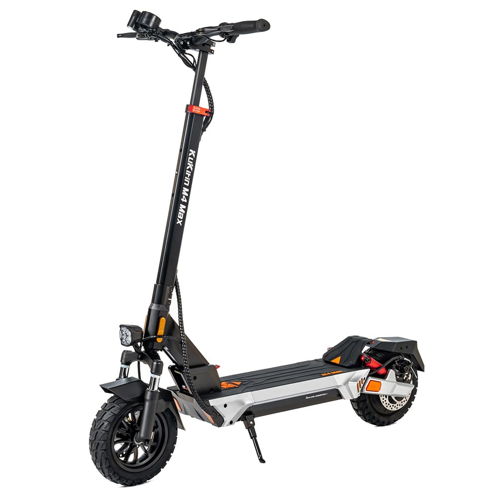 Side view of the scooter
