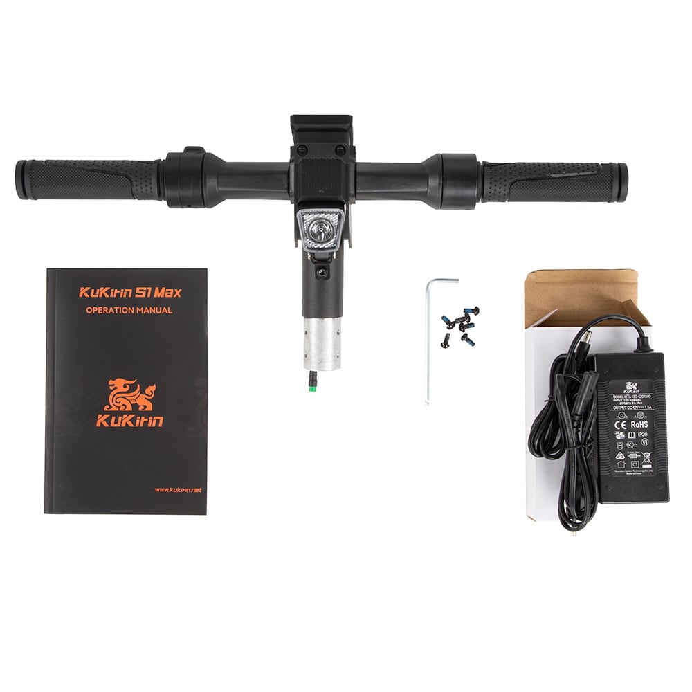 Manillar, cargador y accesorios