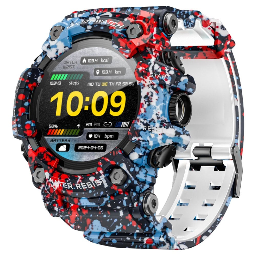 Showing a digital watch face