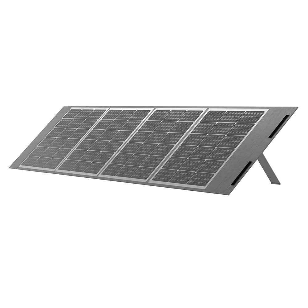 El panel gris apoyado en sus patas