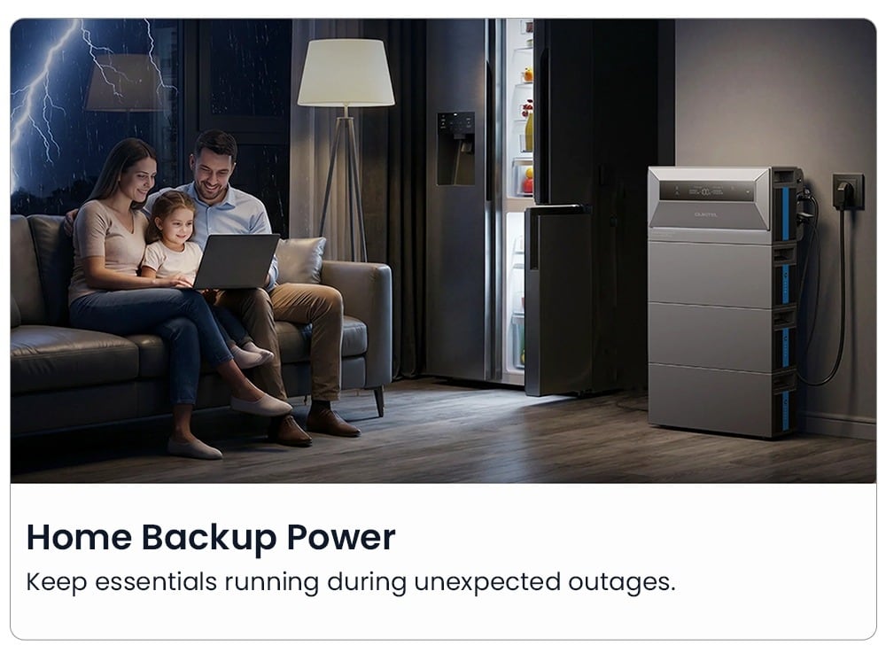Lighting a living room during an outage