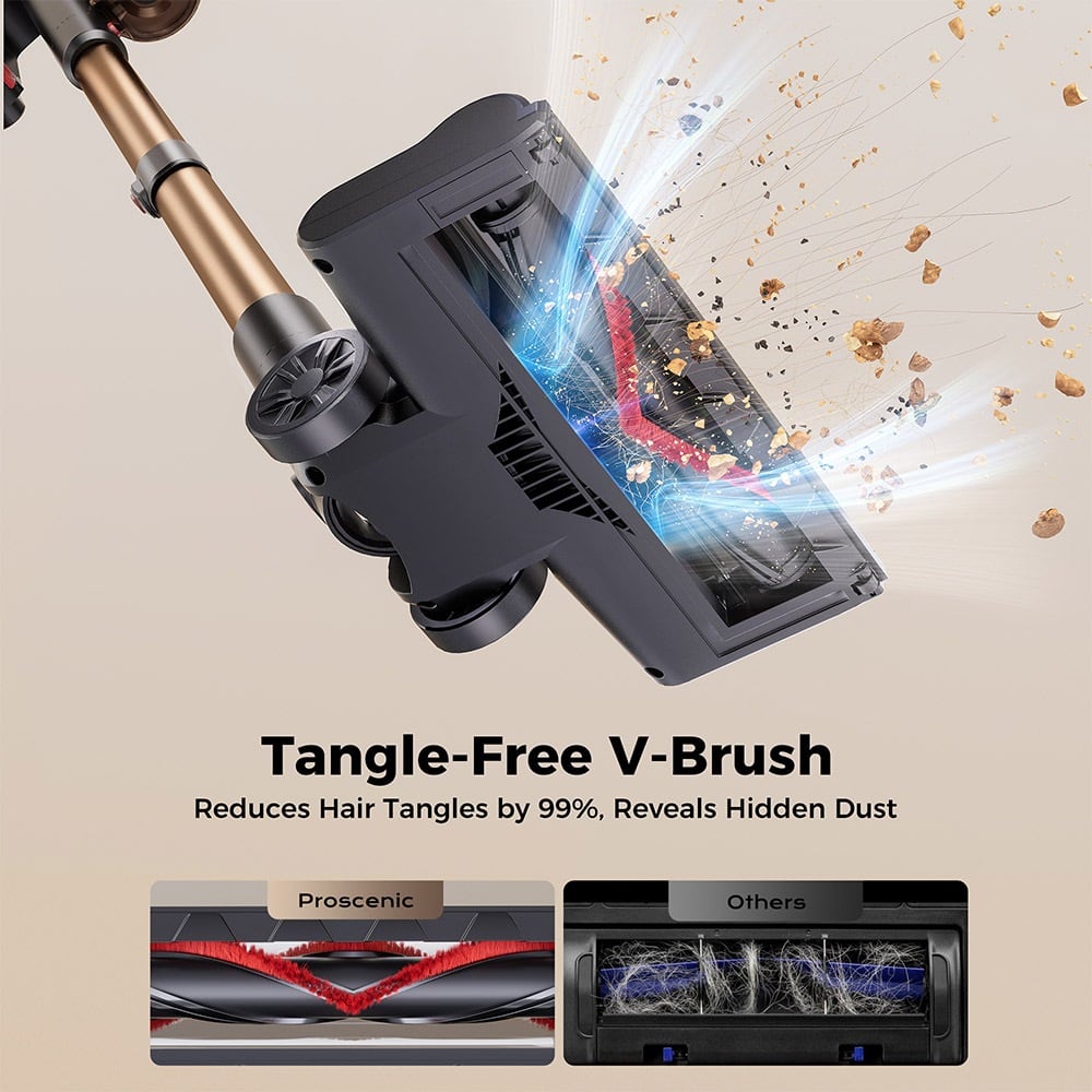 The tangle-free V-shaped brush