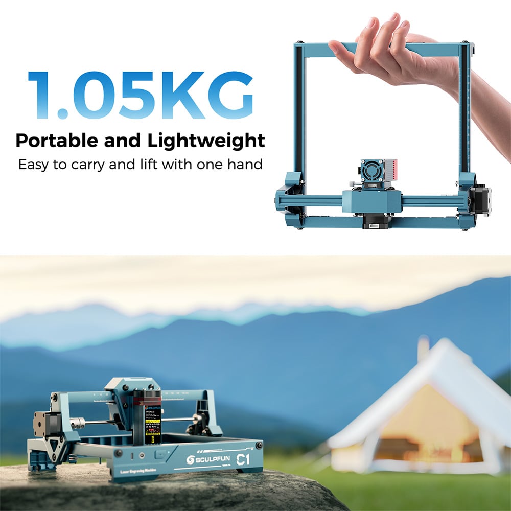 한 손으로 드는 1.05kg 본체