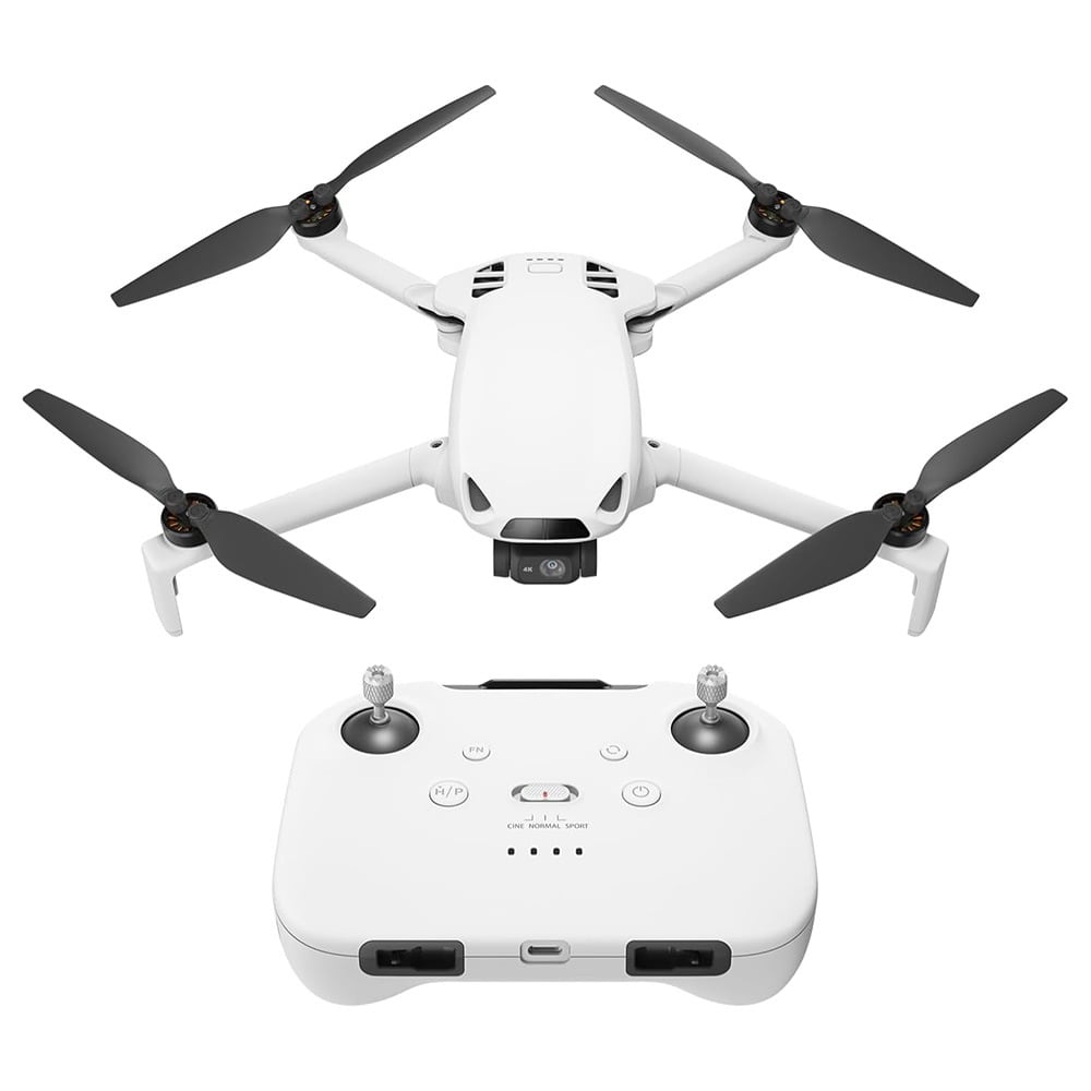 The drone with its controller