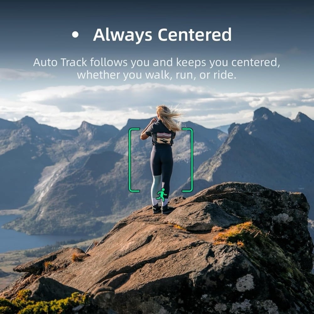 Auto-tracking a hiker on a summit