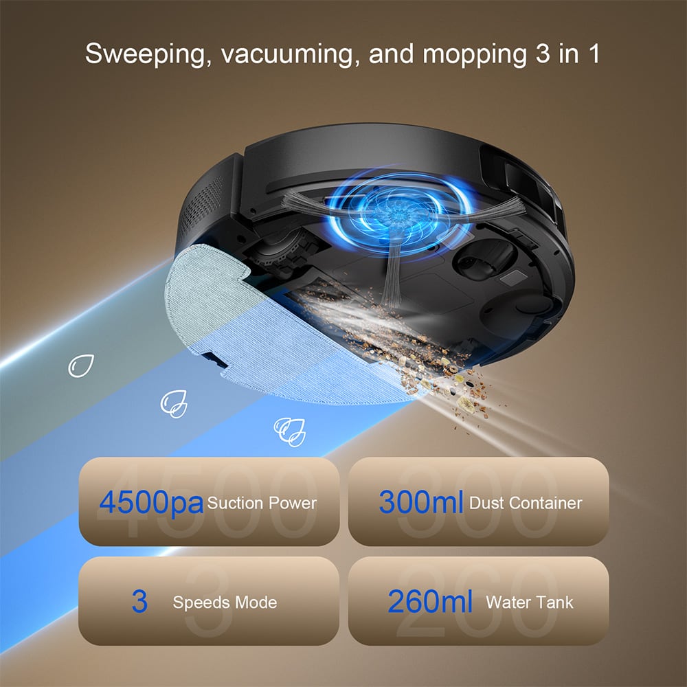 Vacuuming and mopping at once