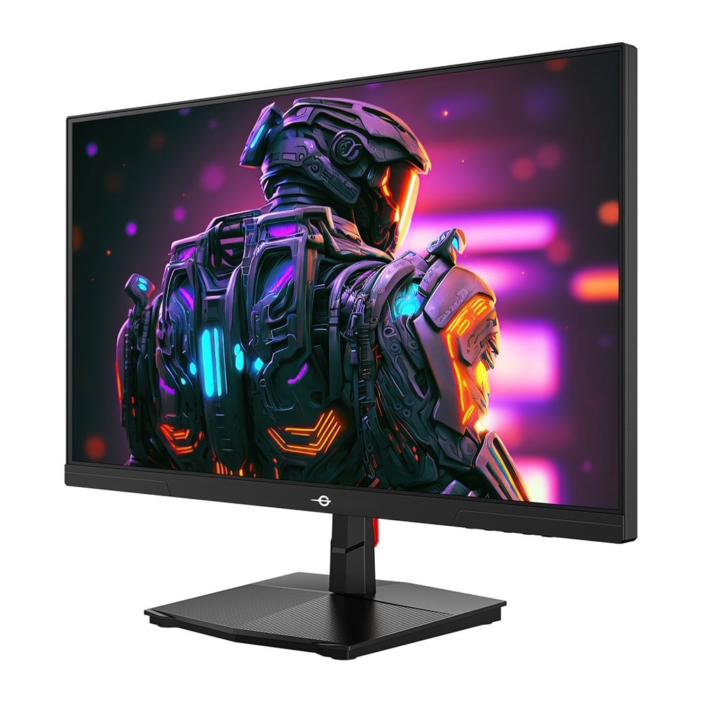 The monitor on its stand, front view