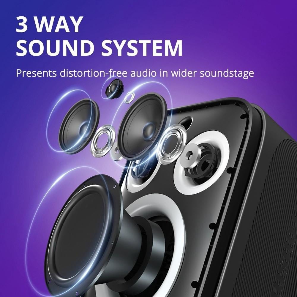 The three-way speaker system