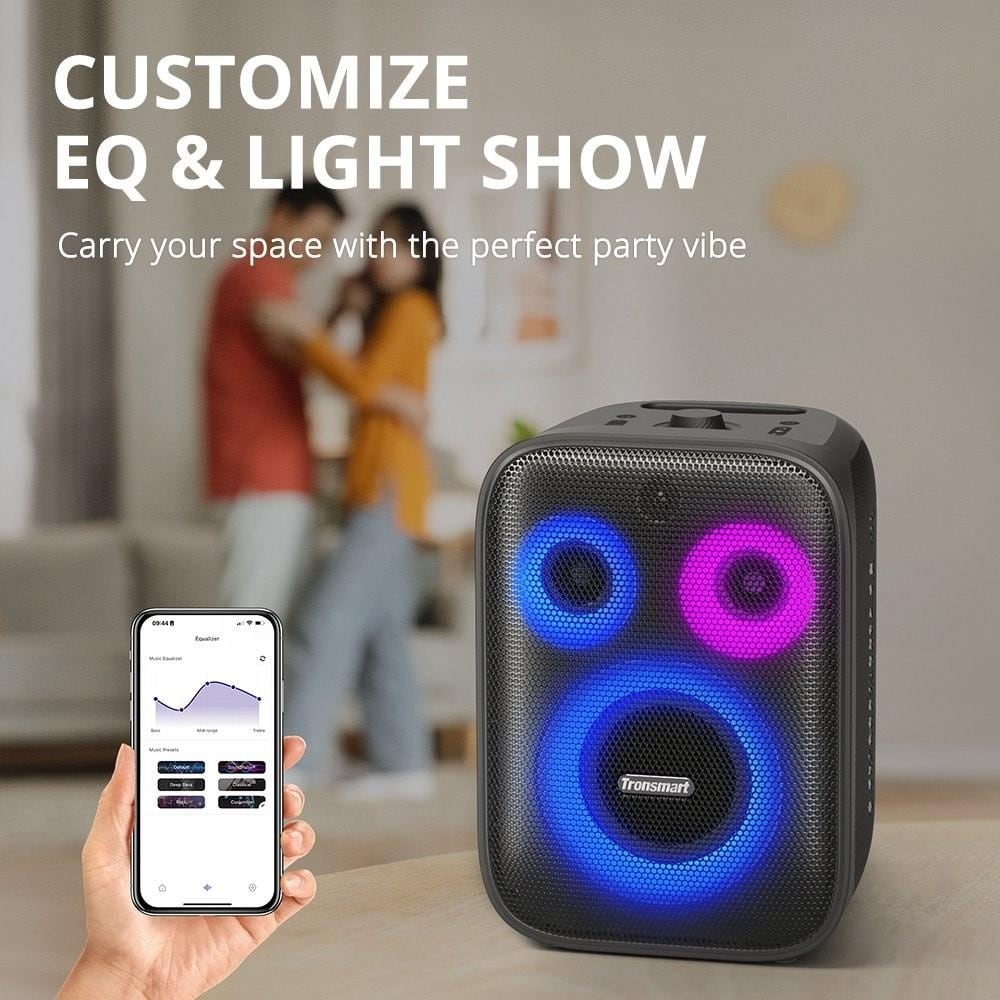 Setting EQ and lights in the app