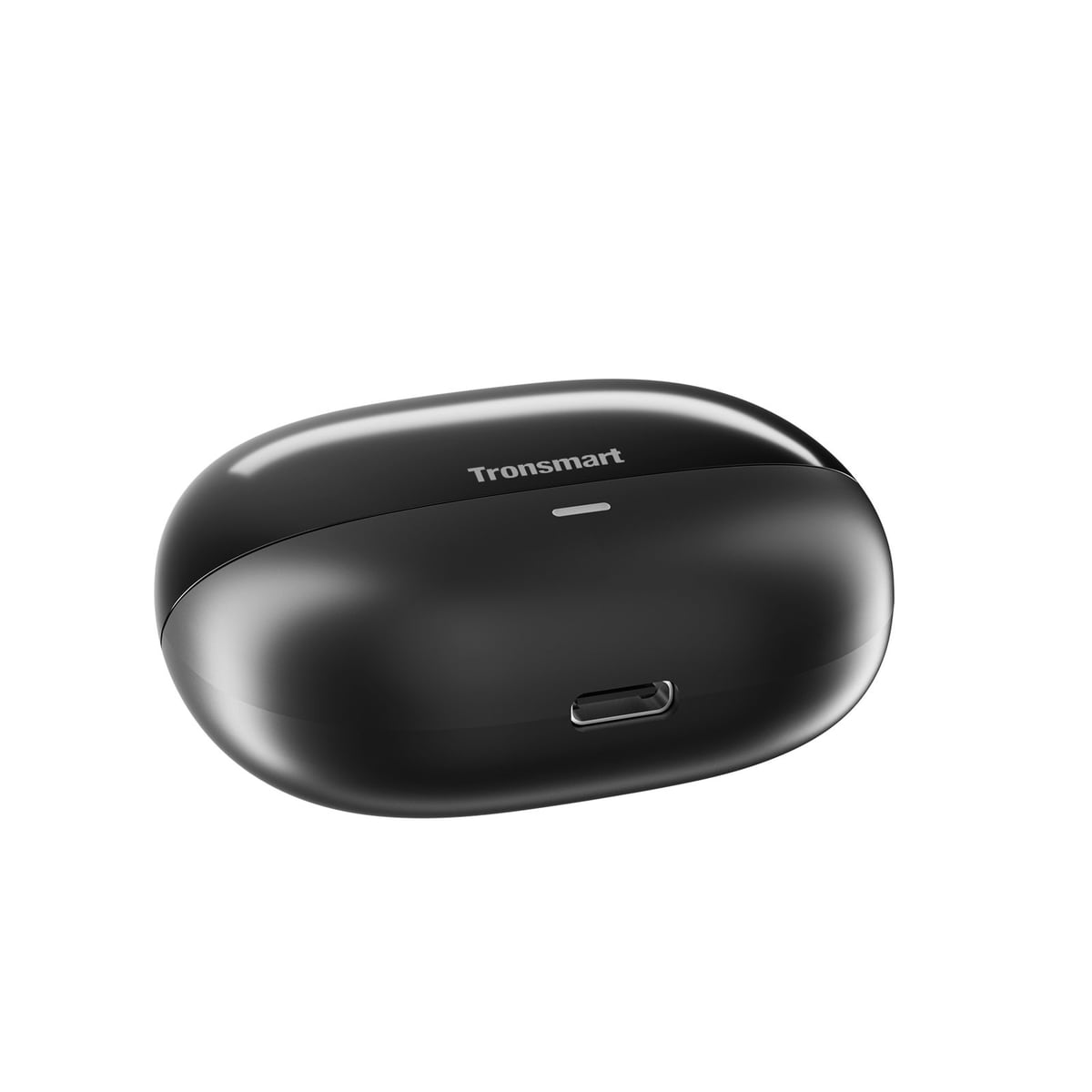 The charging case with its USB-C port