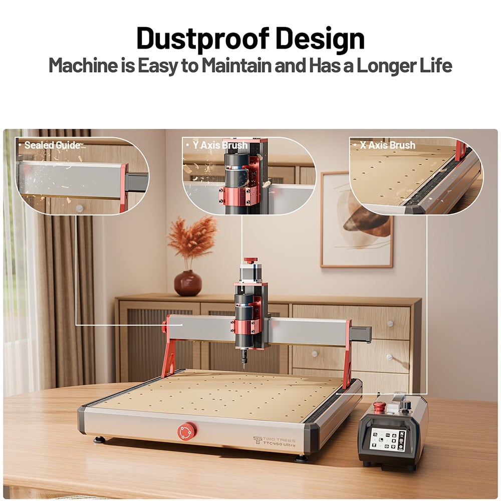 The dust brushes and rail covers