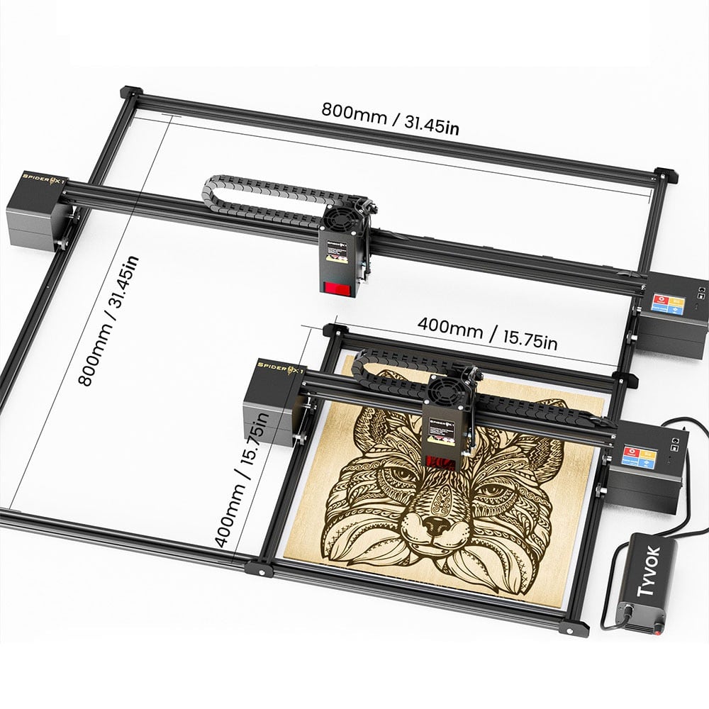 800 mm and 400 mm dimensions marked