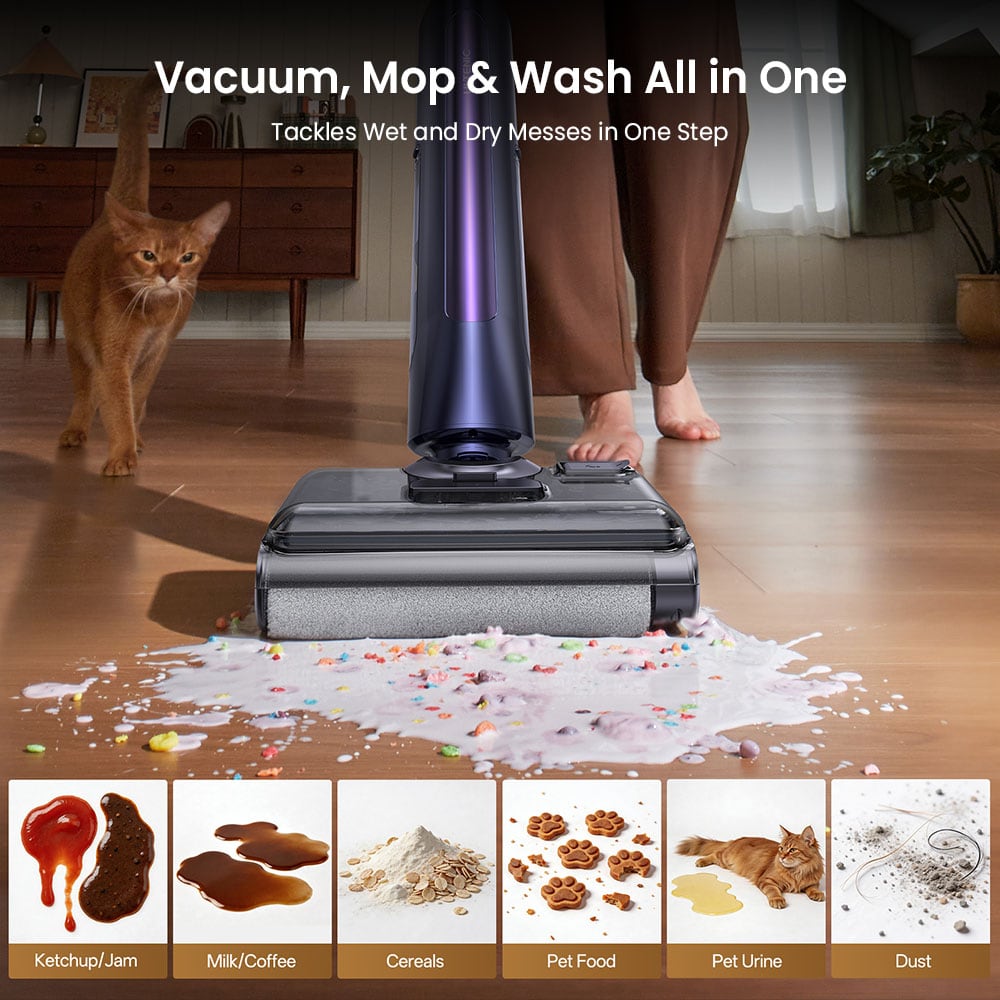 Tackling wet and dry messes together