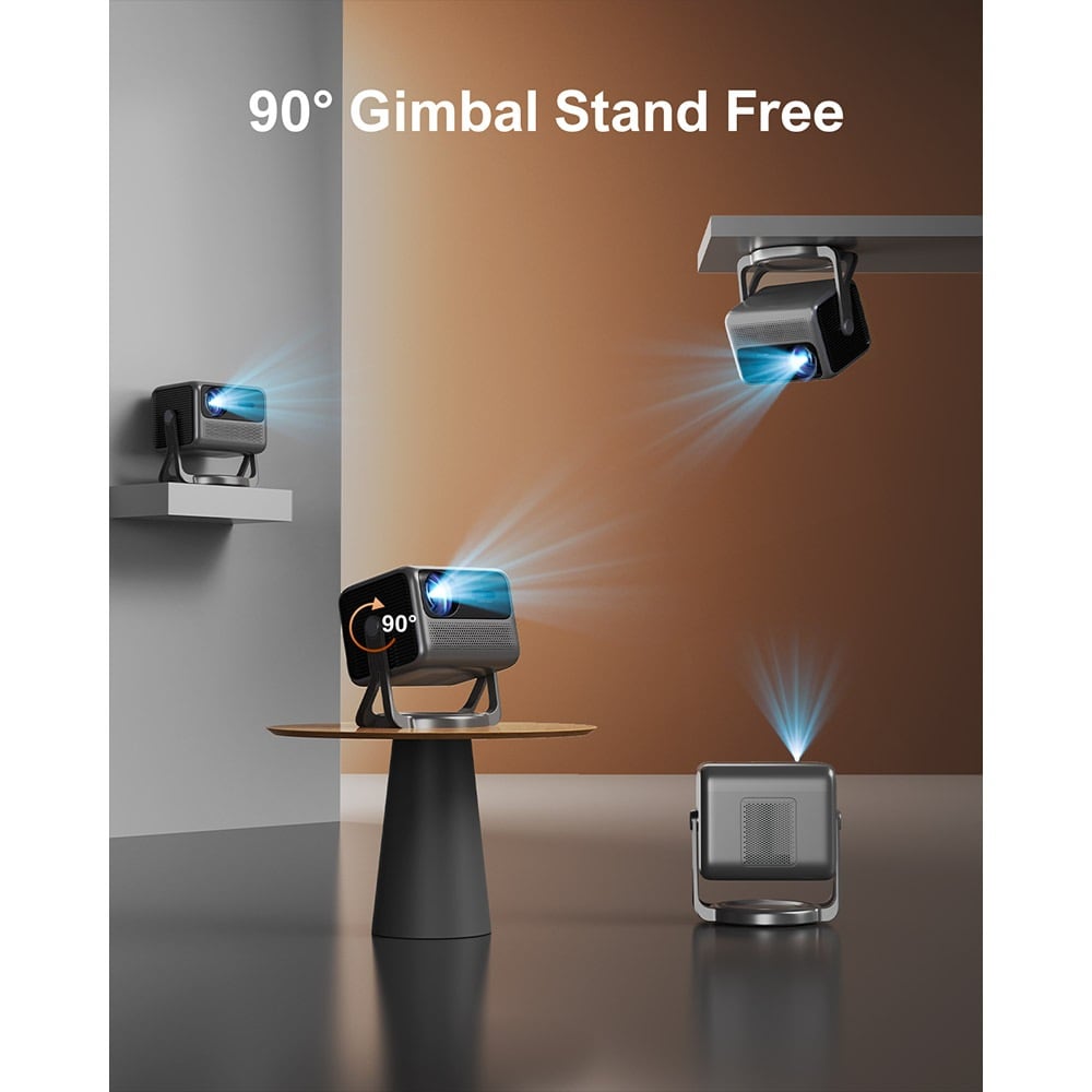 Changing angle with the 90° gimbal