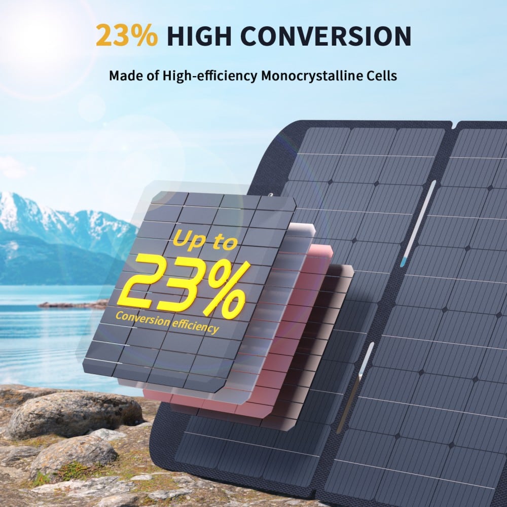 The layered monocrystalline cells, up to 23%