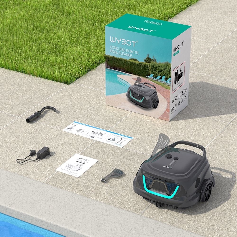 The box with charger, hook and accessories