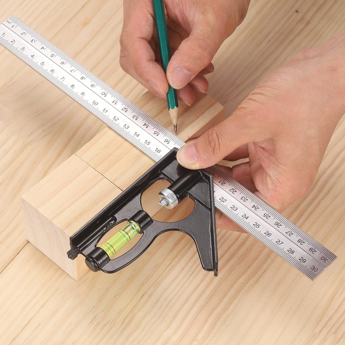 Marking a line on wood