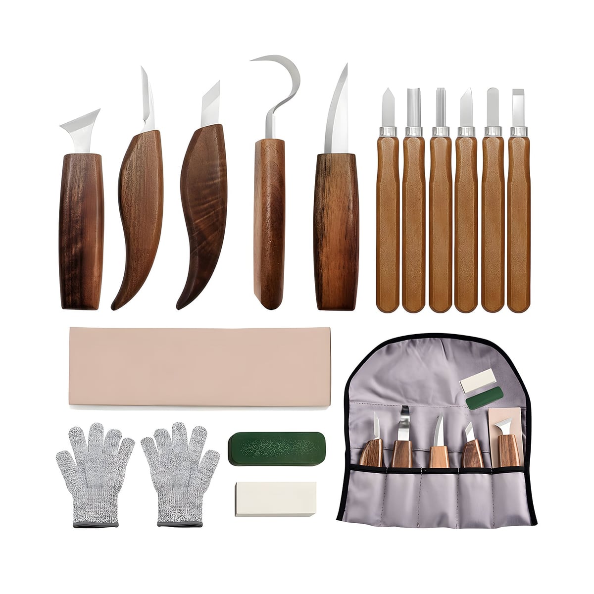 All 17 pieces