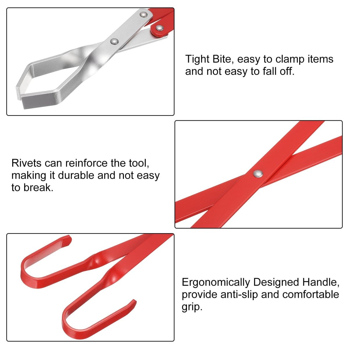 Jaws, rivets and handle