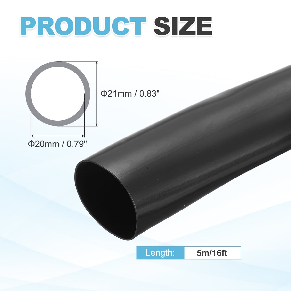 ID 20 mm, OD 21 mm, 5 m long