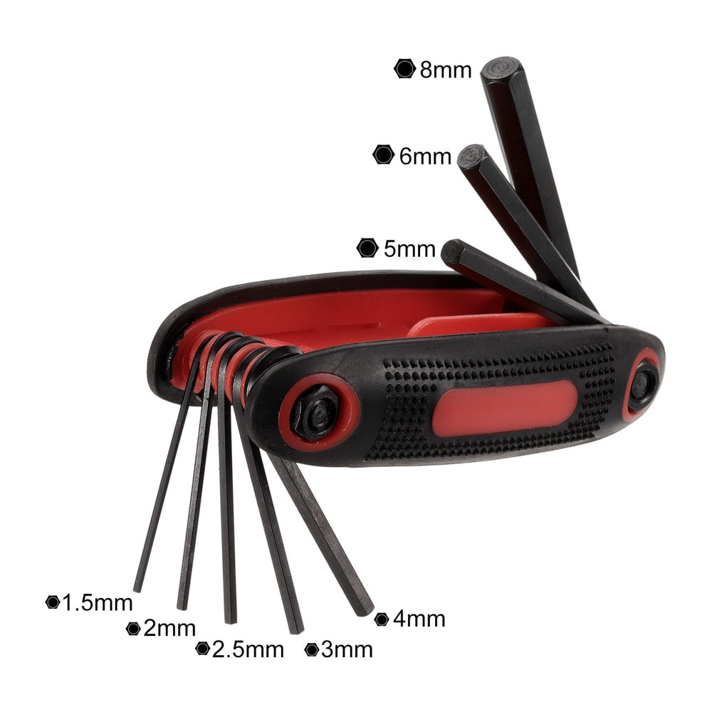 Metric hex keys, 1.5–8 mm