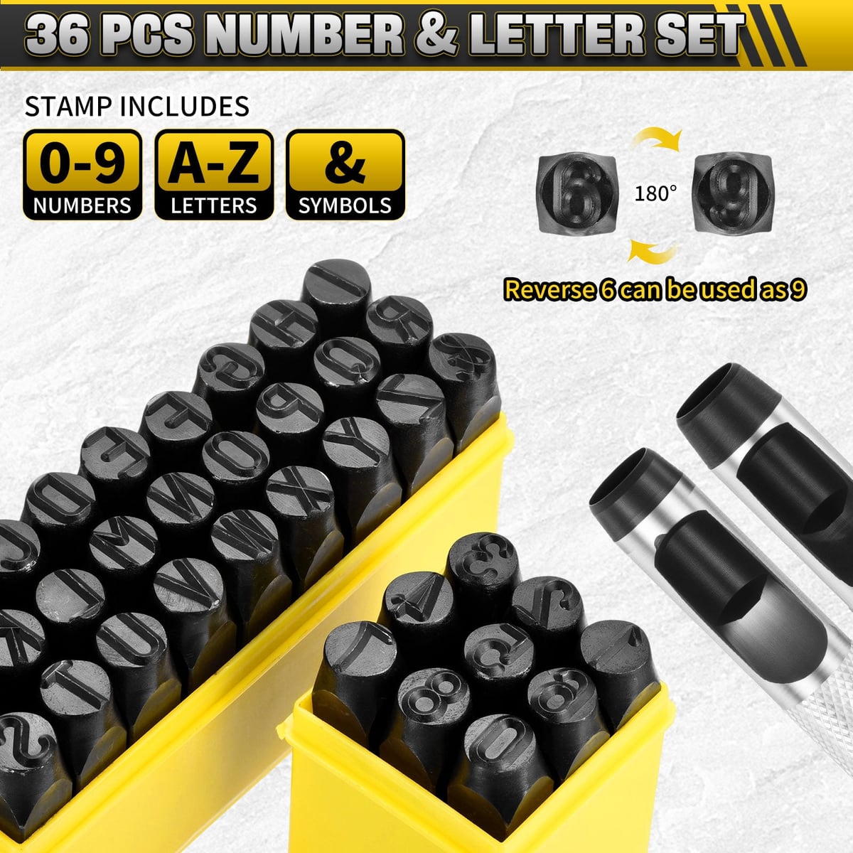 Numbers, letters and symbol