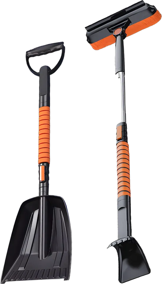 5-in-1 車用スノーブラシ・スコップセット