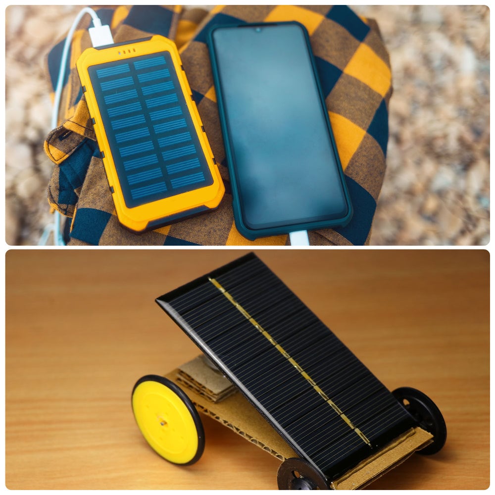 Charging a power bank and a toy car