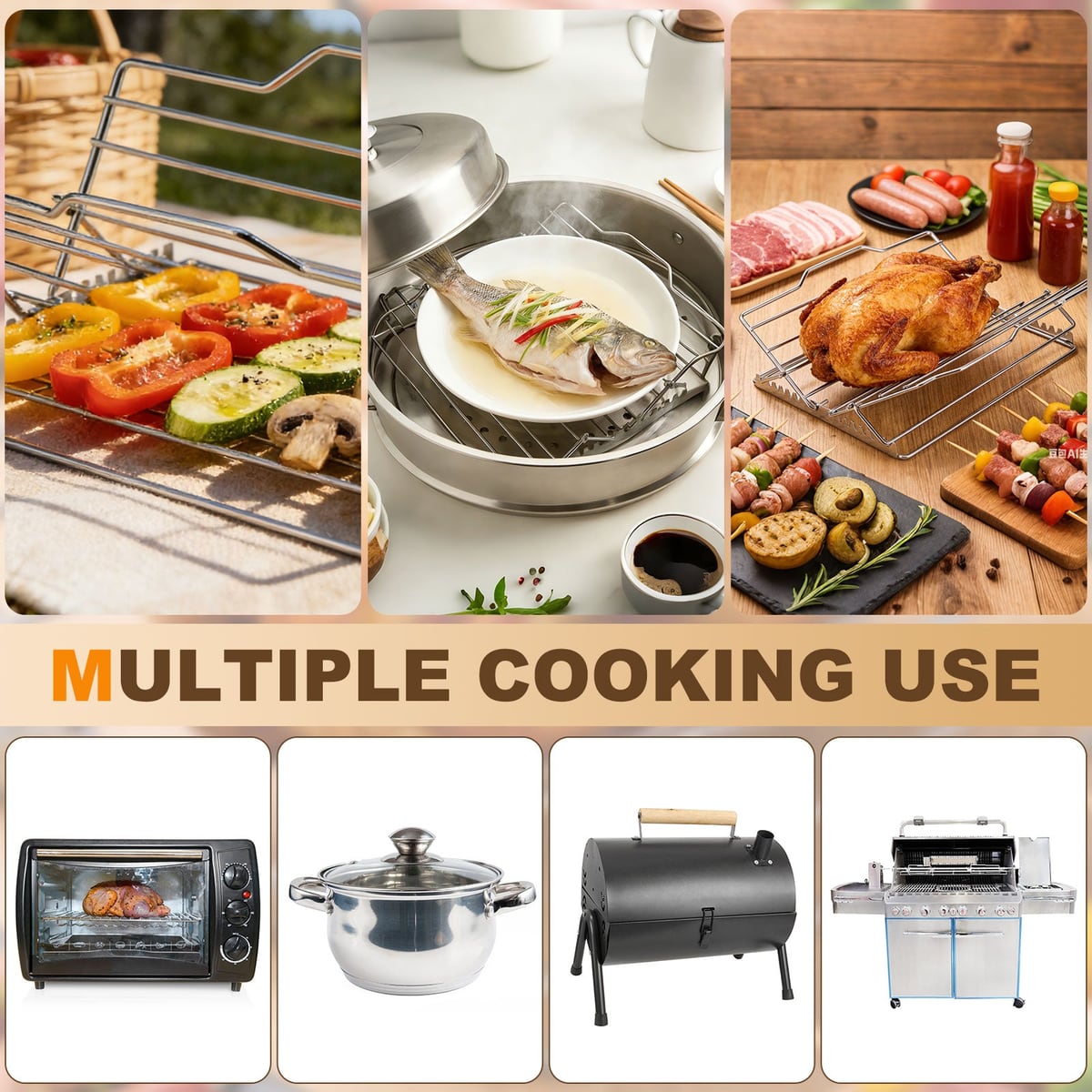 Uses in oven, pot and grill