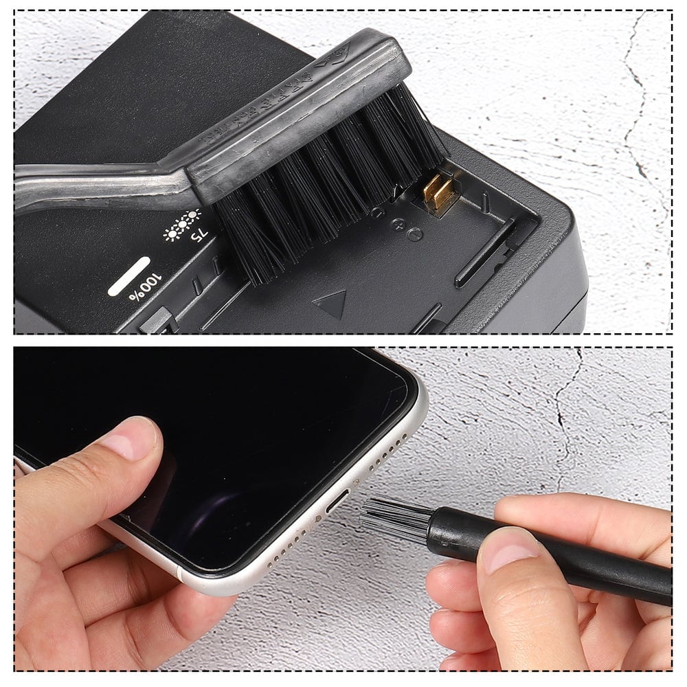 Brushing a circuit board and a phone port
