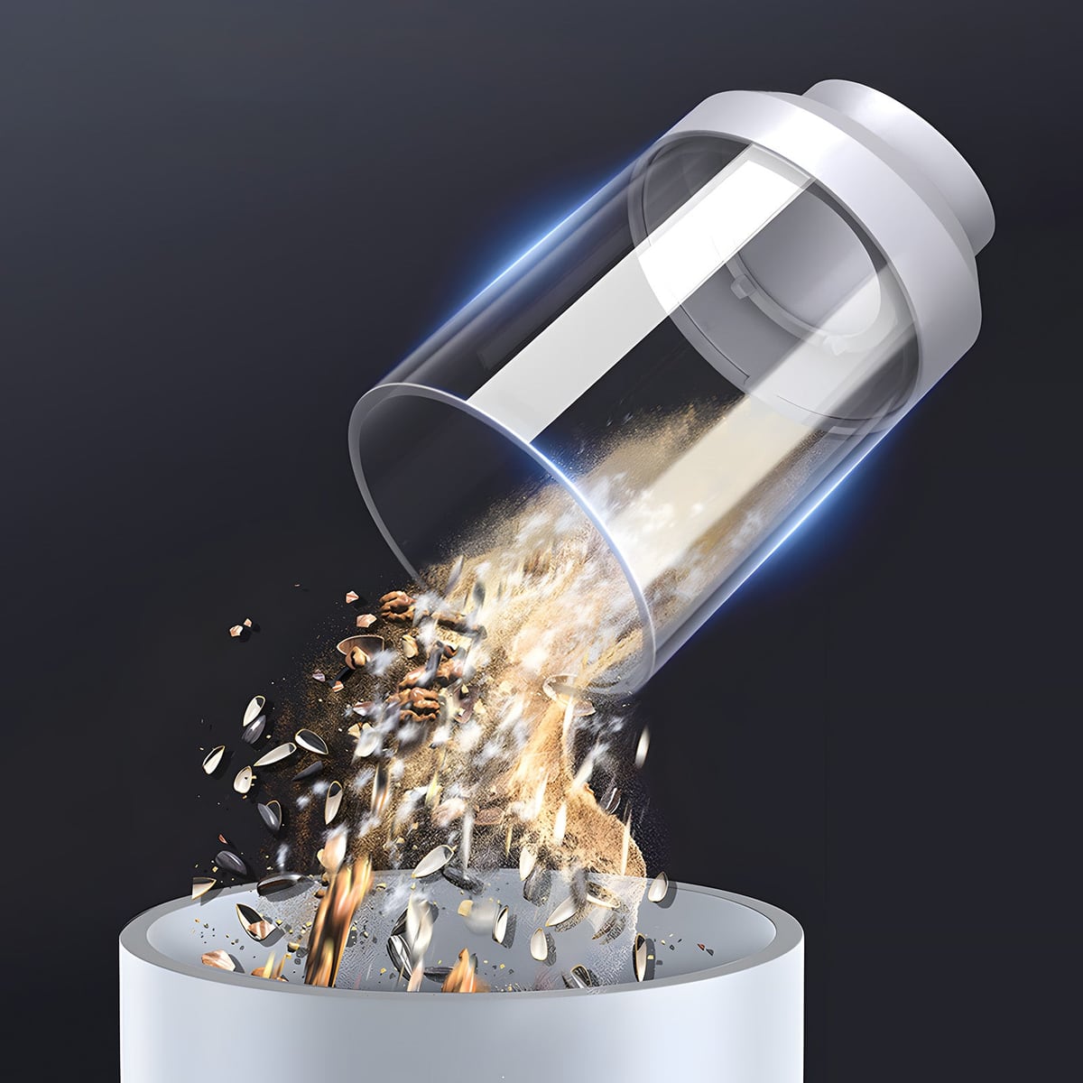 Emptying the dust cup