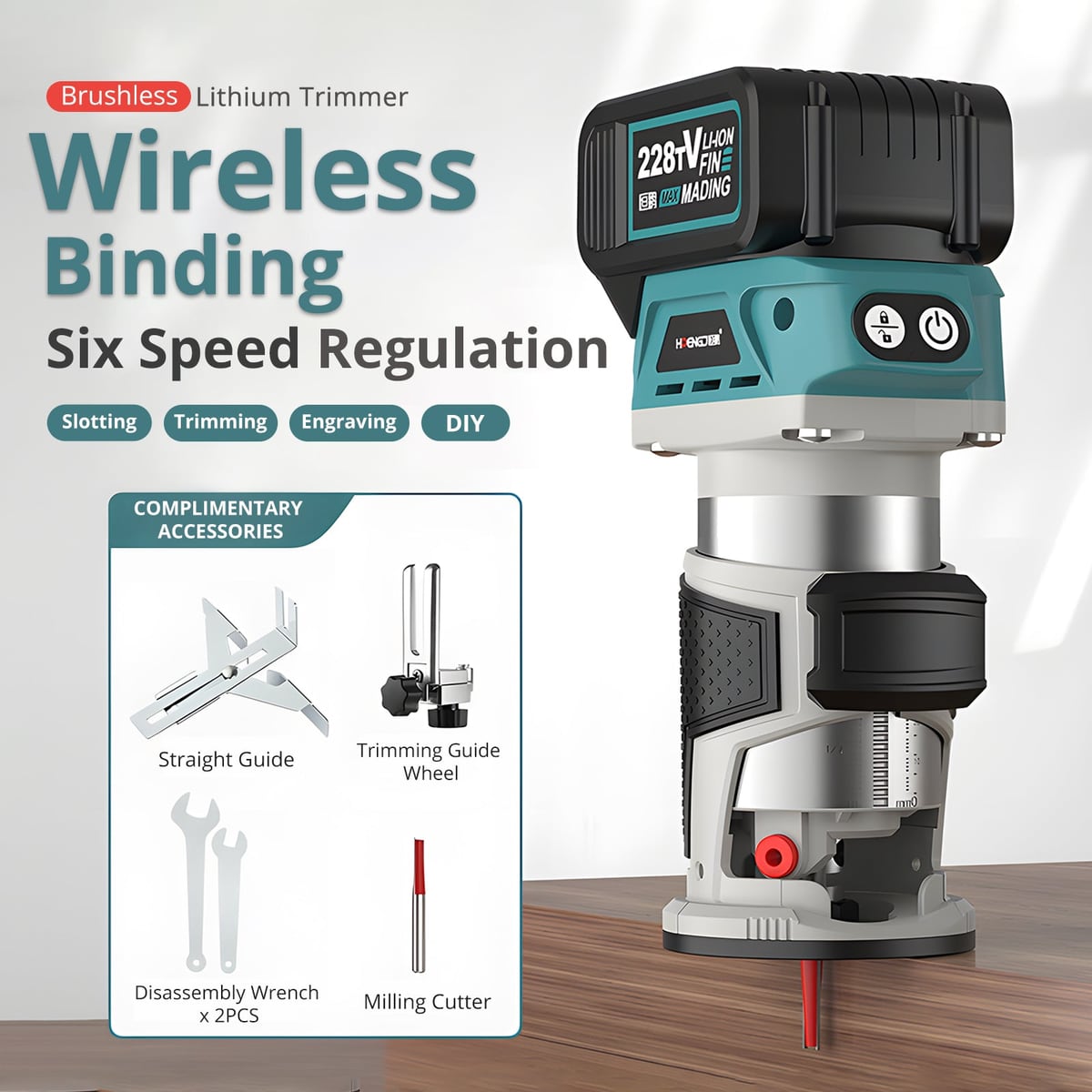 Six speeds and the included accessories