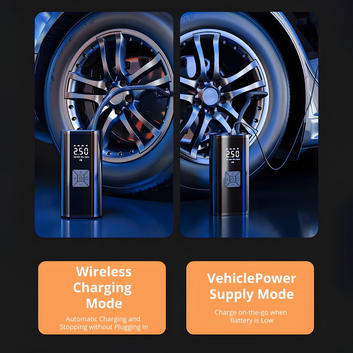 Cordless and vehicle-power modes