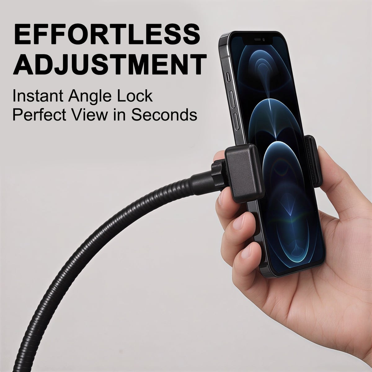 Adjusting the angle one-handed