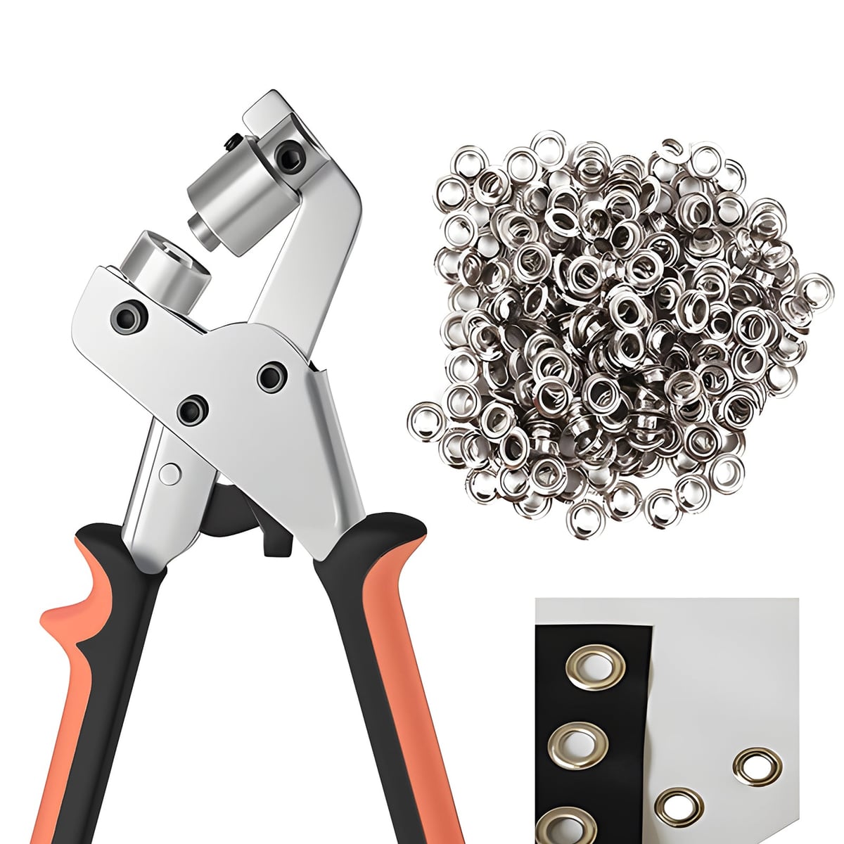 The pliers with grommets